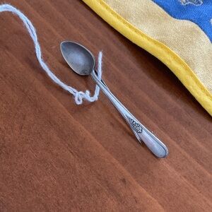 Salt spoon brooch